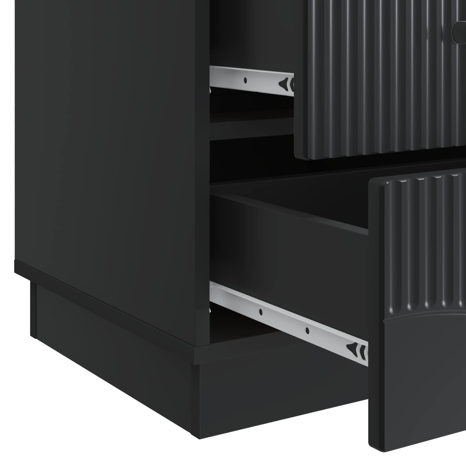 Armadio da Notte Nero 43 x 41 x 63,5 cm Legno ingegnerizzato | homemem39