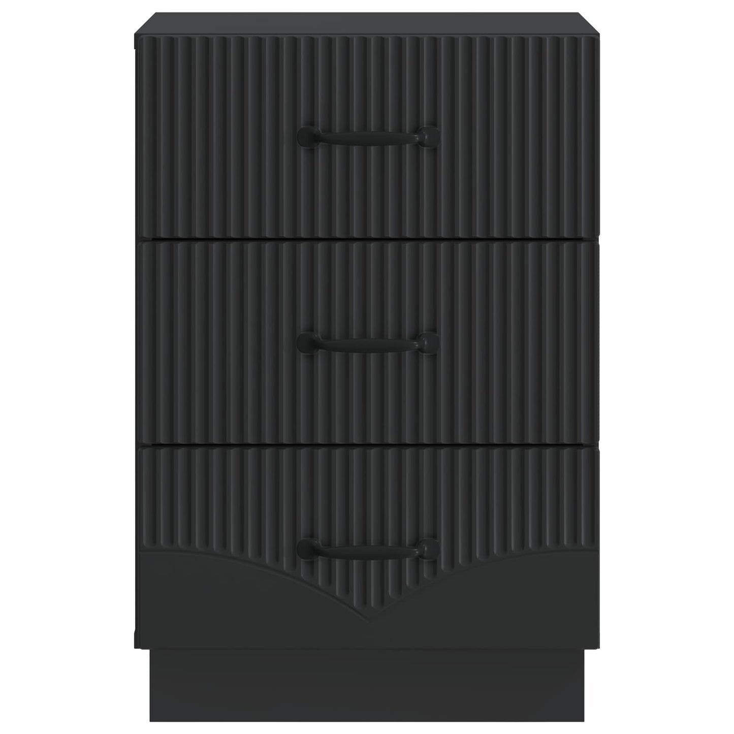 Armadio da Notte Nero 43 x 41 x 63,5 cm Legno ingegnerizzato | homemem39