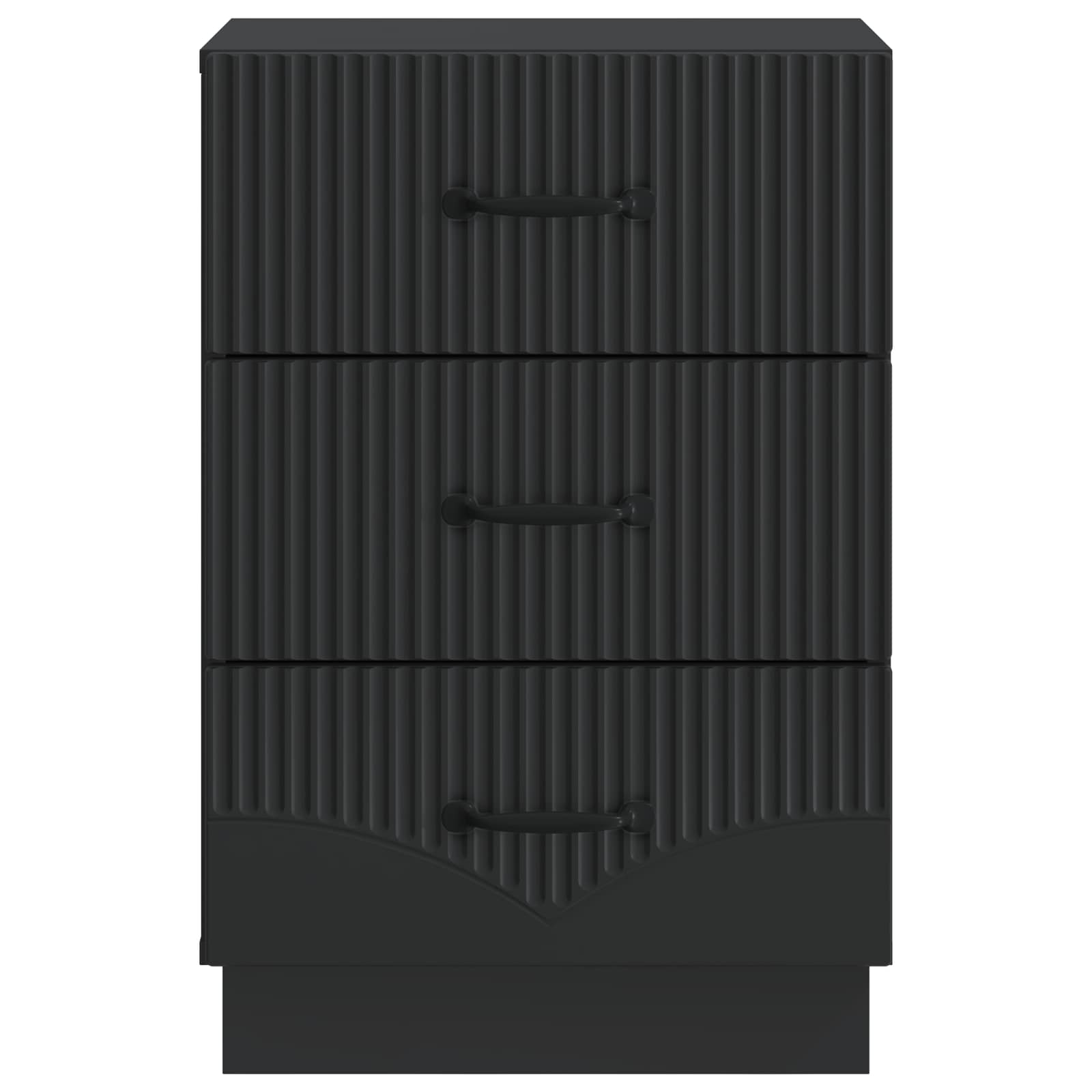 Armadio da Notte Nero 43 x 41 x 63,5 cm Legno ingegnerizzato | homemem39