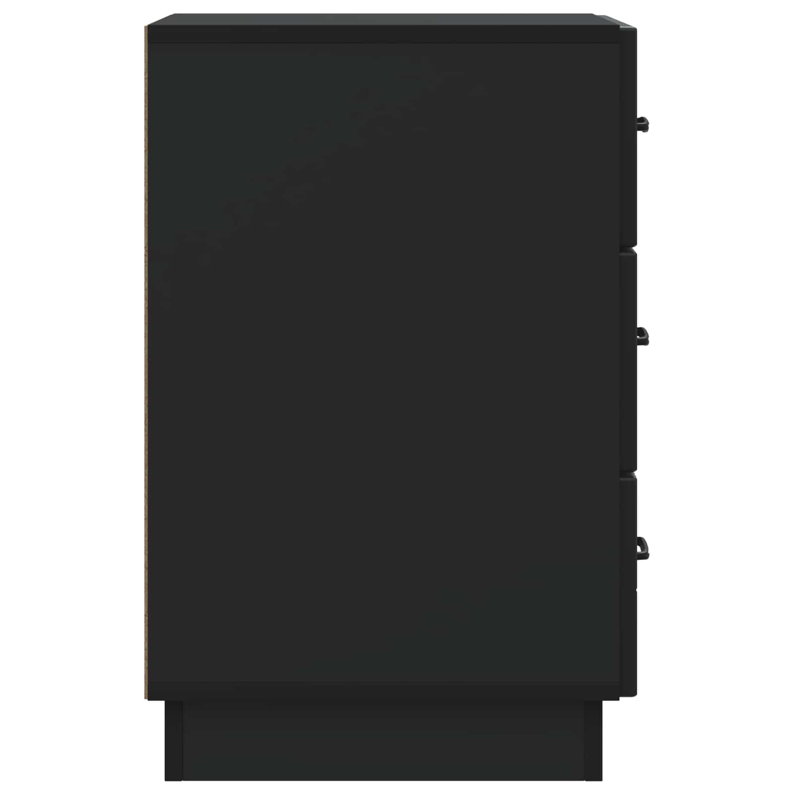 Armadio da Notte Nero 43 x 41 x 63,5 cm Legno ingegnerizzato | homemem39