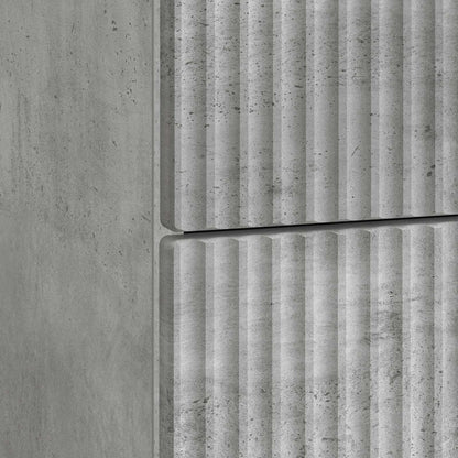 Armadio da Notte con cassetto Grigio Cemento 43 x 41 x 63,5 cm | homemem39