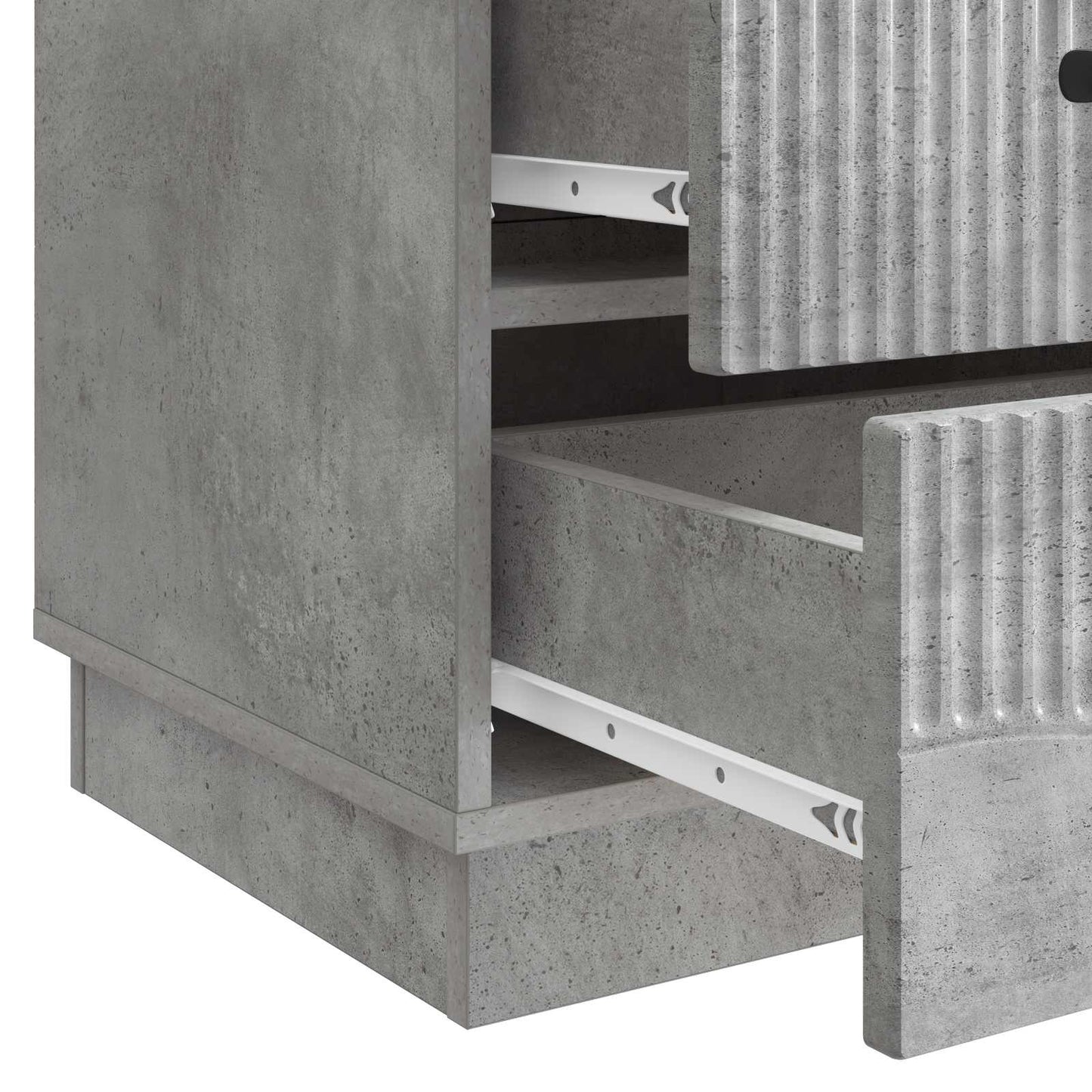 Armadio da Notte con cassetto Grigio Cemento 43 x 41 x 63,5 cm | homemem39