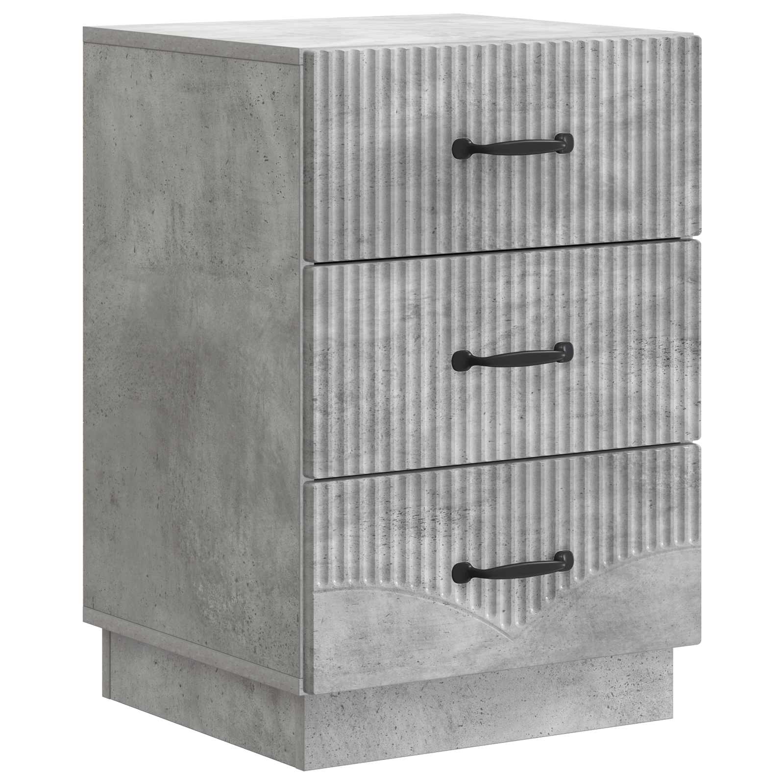 Armadio da Notte con cassetto Grigio Cemento 43 x 41 x 63,5 cm | homemem39
