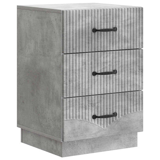 Armadio da Notte con cassetto Grigio Cemento 43 x 41 x 63,5 cm | homemem39