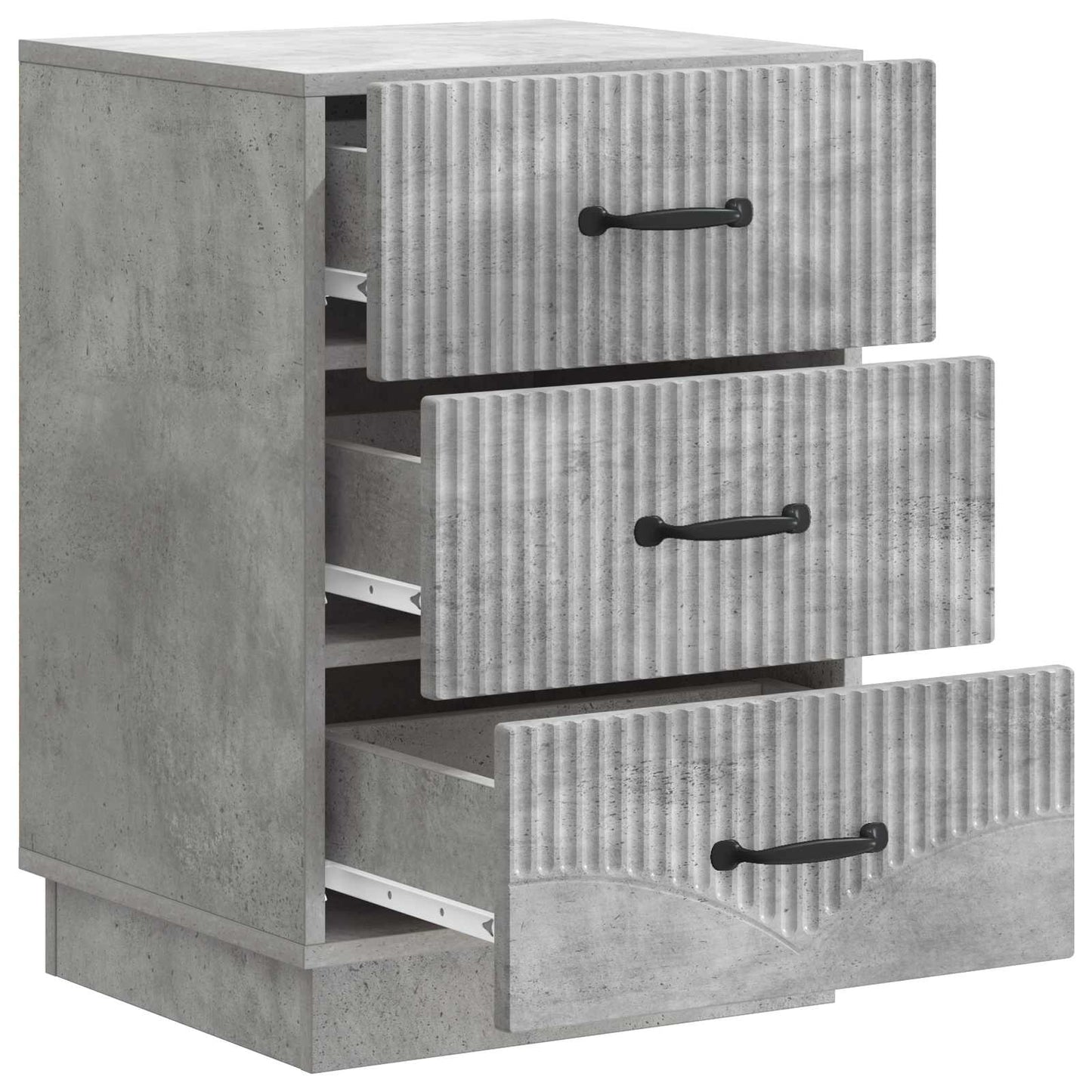 Armadio da Notte con cassetto Grigio Cemento 43 x 41 x 63,5 cm | homemem39