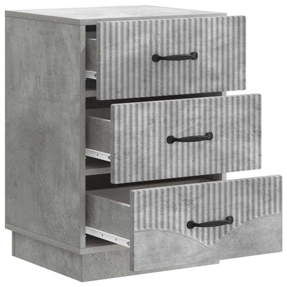 Armadio da Notte con cassetto Grigio Cemento 43 x 41 x 63,5 cm
