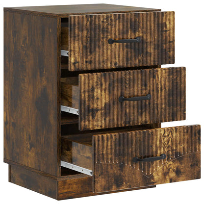 Armadio da Notte con cassetto Rovere Fumo 43 x 41 x 63,5 cm | homemem39