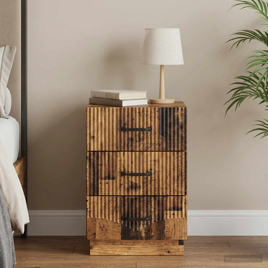 Armadio da Notte con cassetto Legno antico 43 x 41 x 63,5 cm