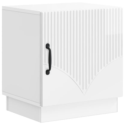 Comodino 2 pcs Bianco Lucido 43 x 34,5 x 47 cm | homemem39
