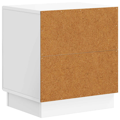 Comodino 2 pcs Bianco Lucido 43 x 34,5 x 47 cm | homemem39