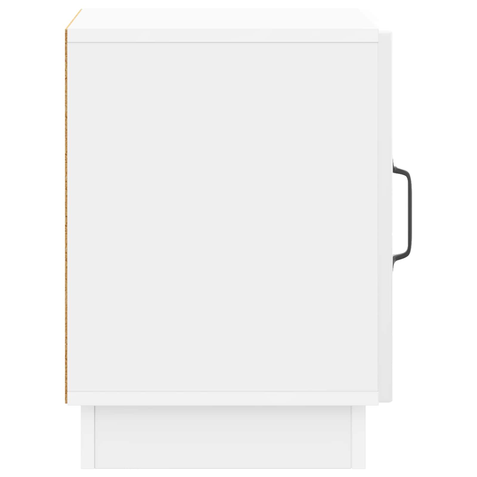 Comodino 2 pcs Bianco Lucido 43 x 34,5 x 47 cm | homemem39