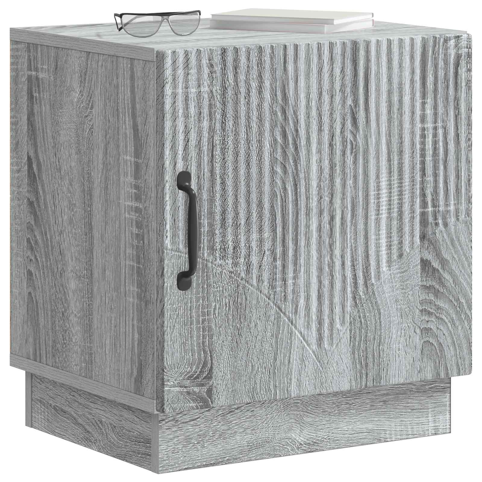 Comodino 2 pcs Sonoma grigio 43 x 34,5 x 47 cm | homemem39