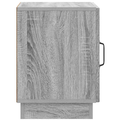 Comodino 2 pcs Sonoma grigio 43 x 34,5 x 47 cm | homemem39