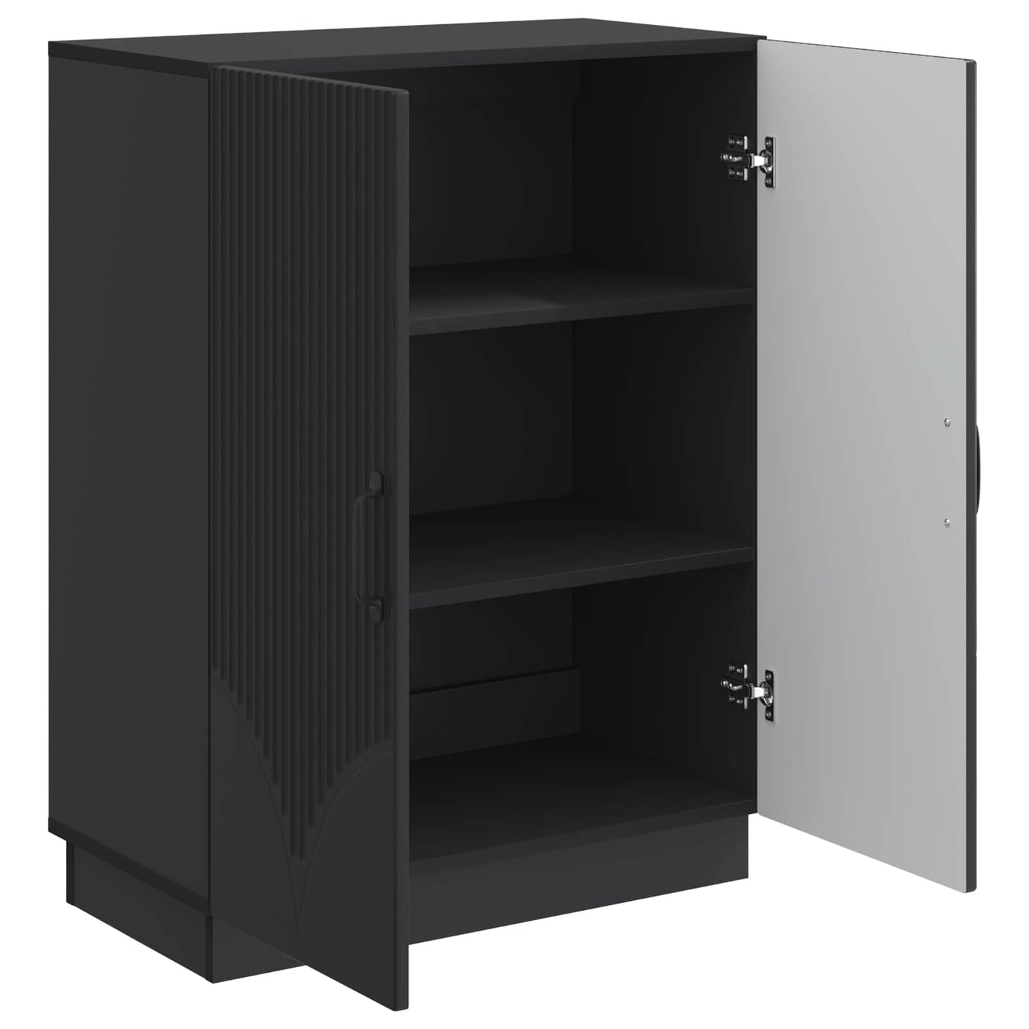 Credenza Nero 66 x 34,5 x 87 cm Legno ingegnerizzato