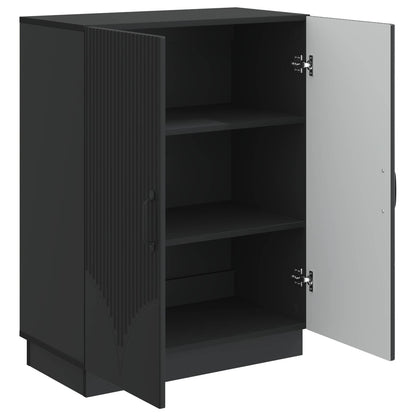 Credenza Nero 66 x 34,5 x 87 cm Legno ingegnerizzato