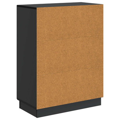 Credenza Nero 66 x 34,5 x 87 cm Legno ingegnerizzato