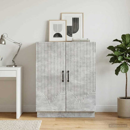 Credenza Grigio Cemento 66 x 34,5 x 87 cm Legno ingegnerizzato