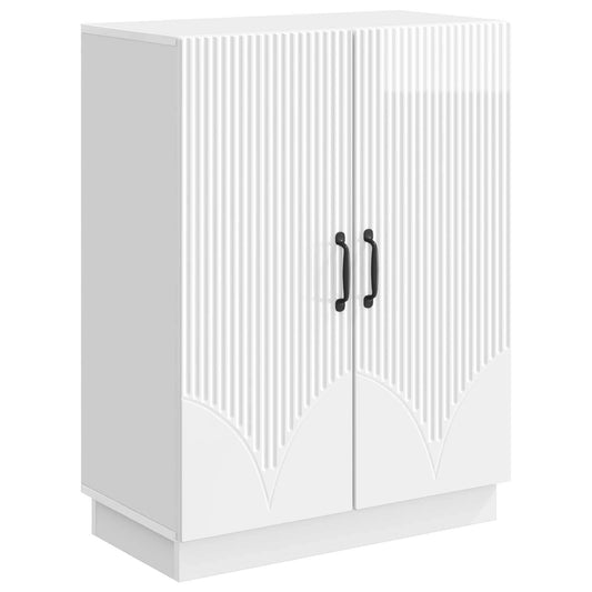 Credenza Bianco Lucido 66 x 34,5 x 87 cm Legno ingegnerizzato | homemem39