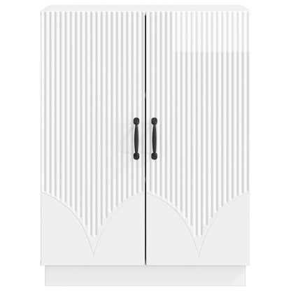 Credenza Bianco Lucido 66 x 34,5 x 87 cm Legno ingegnerizzato | homemem39