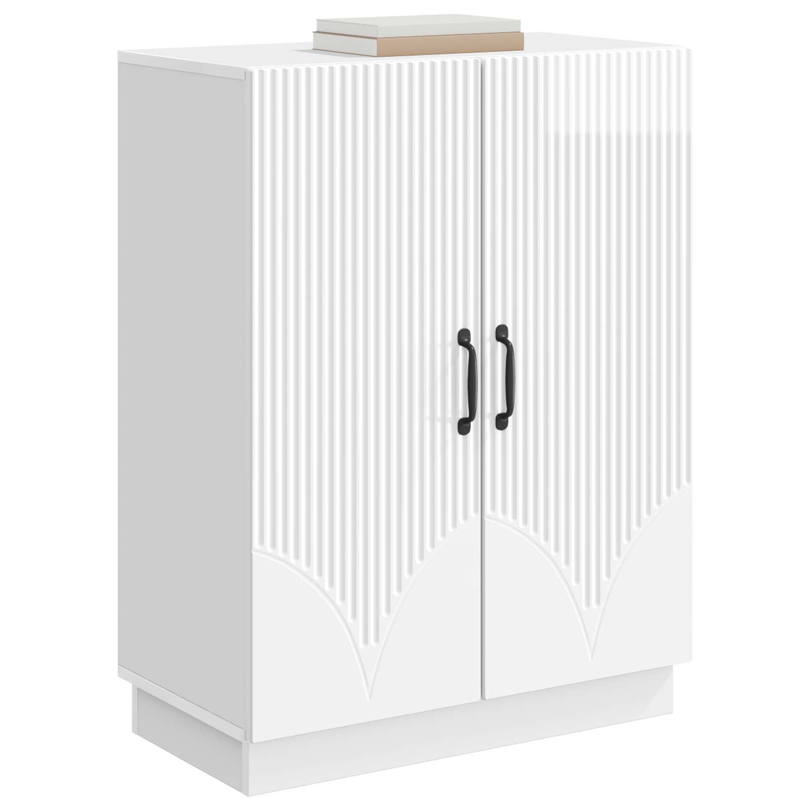 Credenza Bianco Lucido 66 x 34,5 x 87 cm Legno ingegnerizzato | homemem39