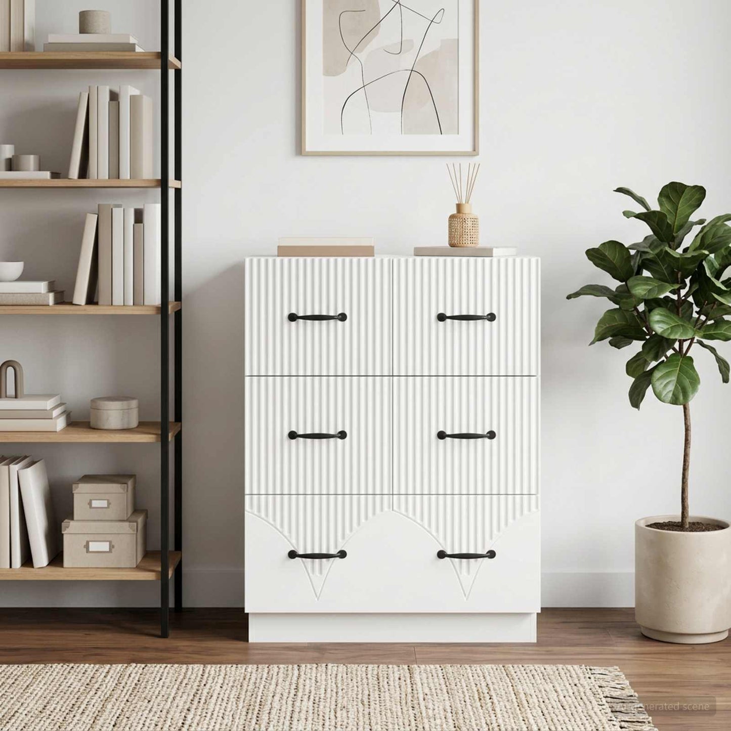 Mobile con Cassetti Bianco 66 x 34,5 x 87 cm