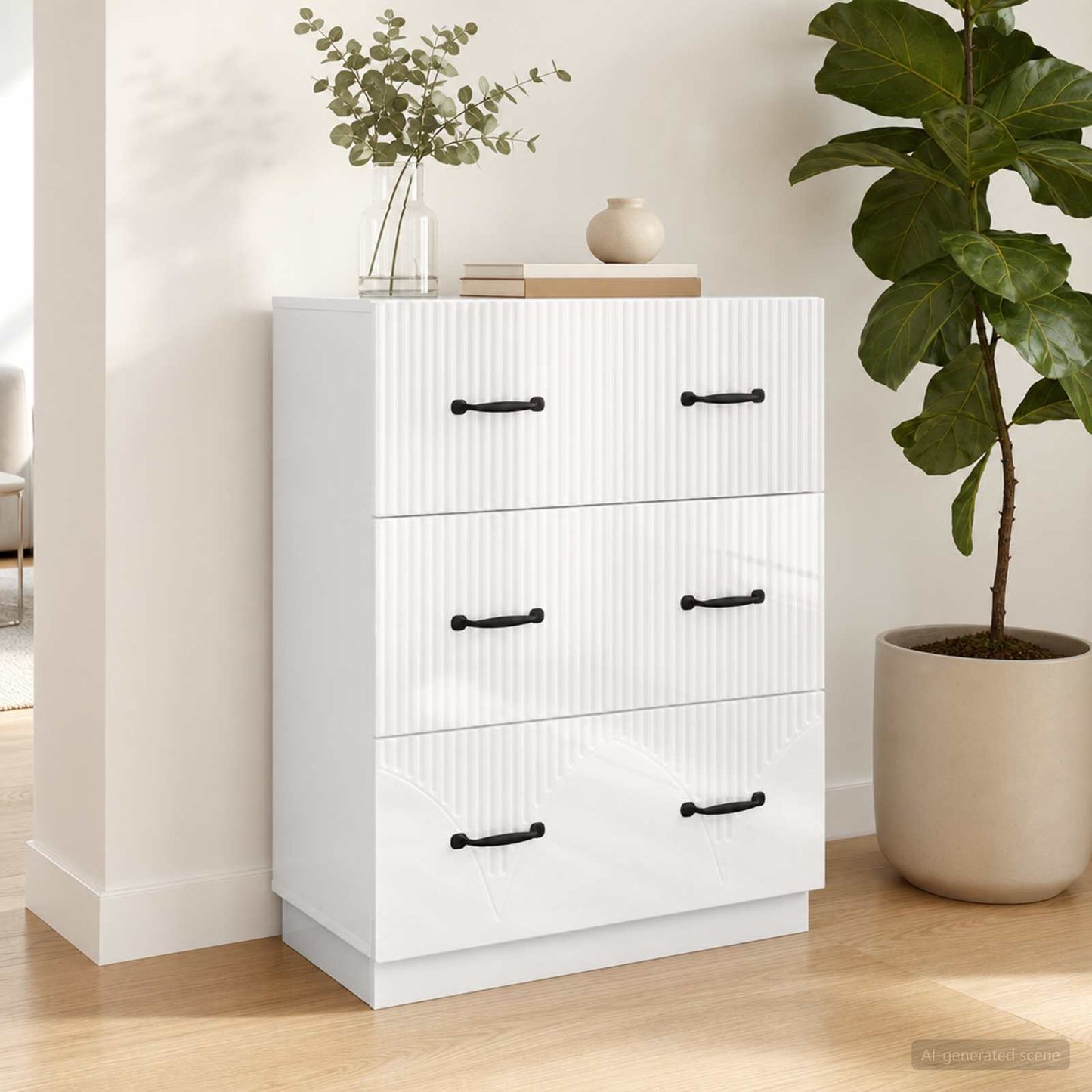 Mobile con Cassetti Bianco 66 x 34,5 x 87 cm