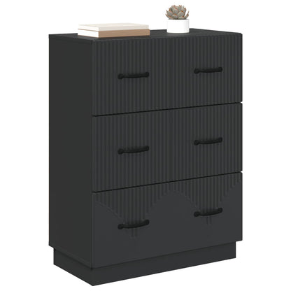 Mobile con Cassetti Nero 66 x 34,5 x 87 cm Legno ingegnerizzato | homemem39