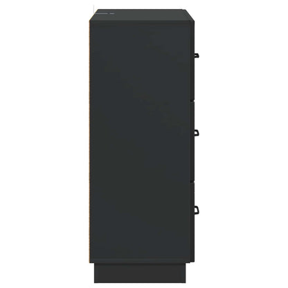 Mobile con Cassetti Nero 66 x 34,5 x 87 cm Legno ingegnerizzato | homemem39