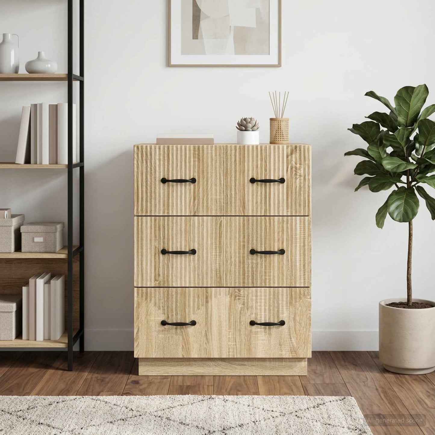 Mobile con Cassetti Rovere Sonoma 66 x 34,5 x 87 cm