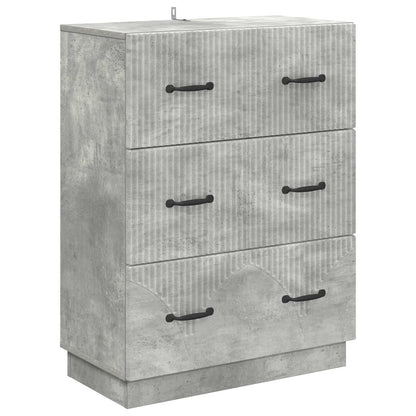 Mobile con Cassetti Grigio Cemento 66 x 34,5 x 87 cm
