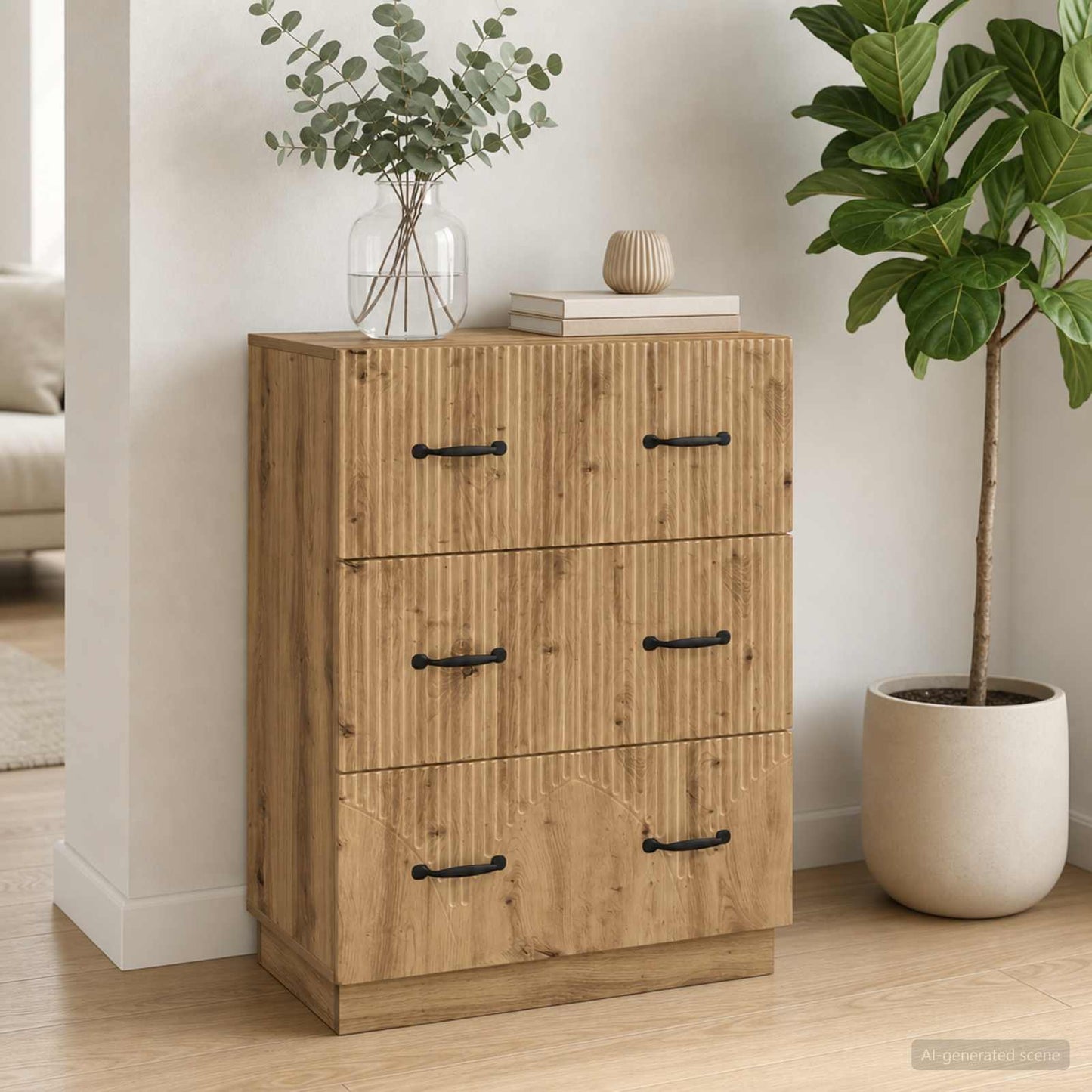 Mobile con Cassetti 66 x 34,5 x 87 cm Legno ingegnerizzato