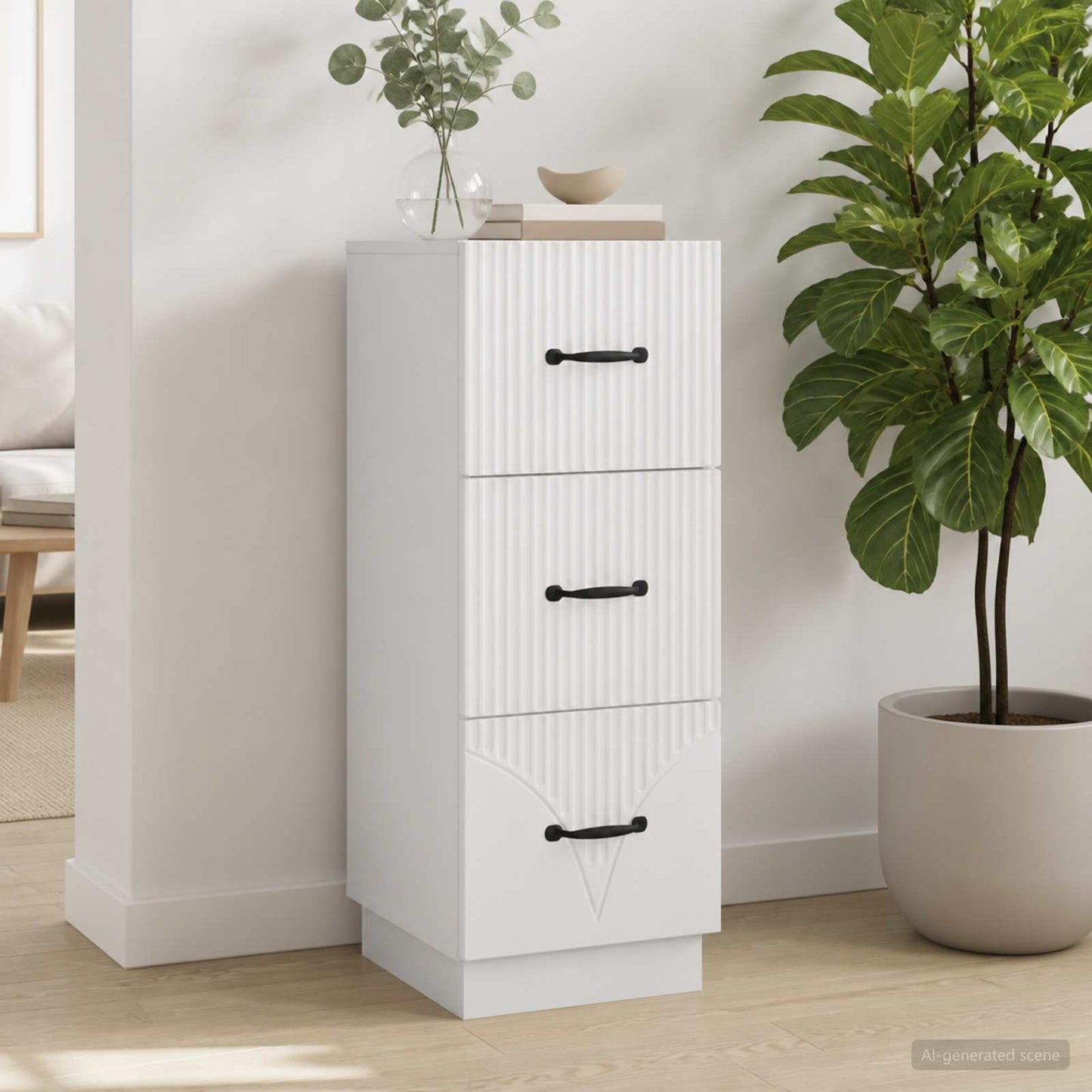 Mobile con Cassetti Bianco 33 x 34,5 x 87 cm