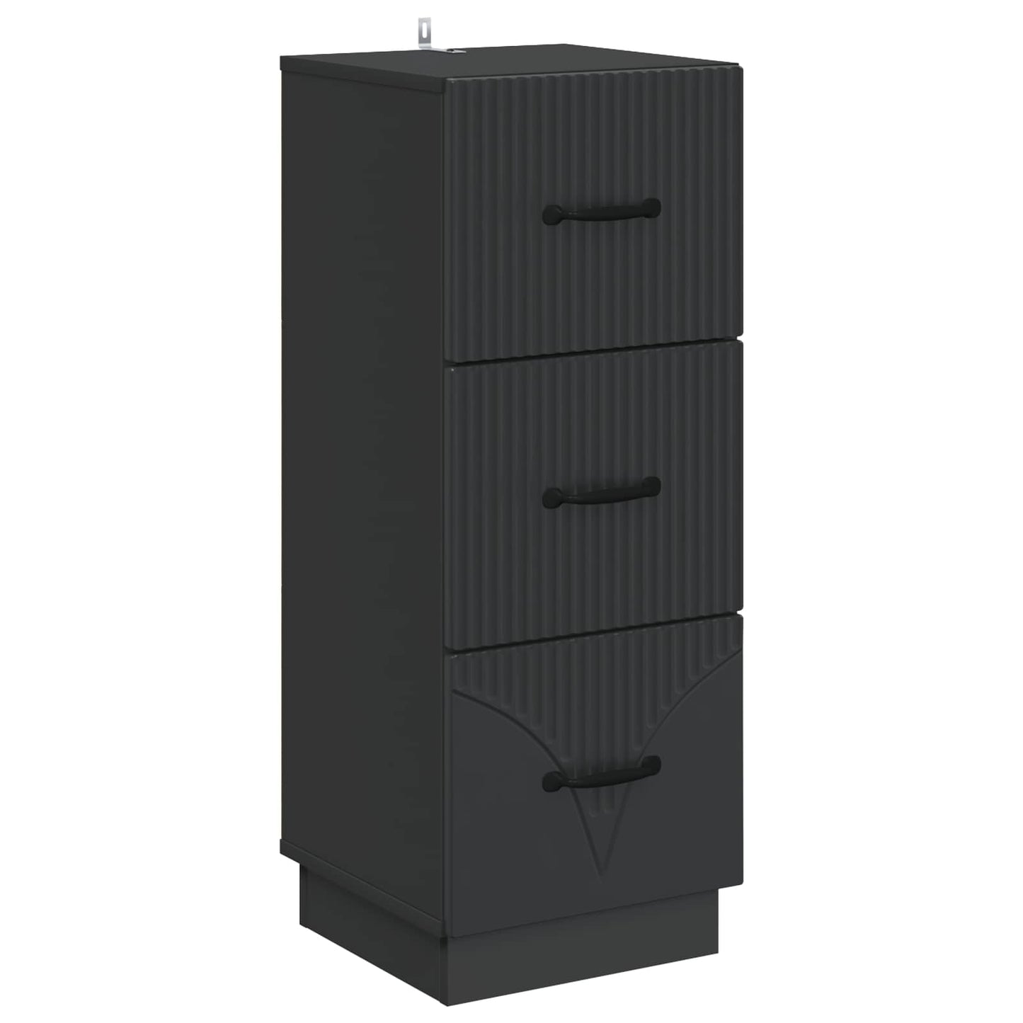 Mobile con Cassetti Nero 33 x 34,5 x 87 cm Legno ingegnerizzato | homemem39