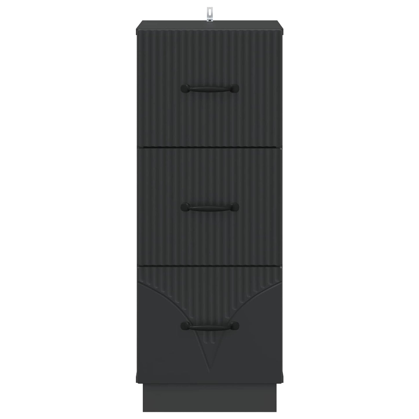 Mobile con Cassetti Nero 33 x 34,5 x 87 cm Legno ingegnerizzato | homemem39