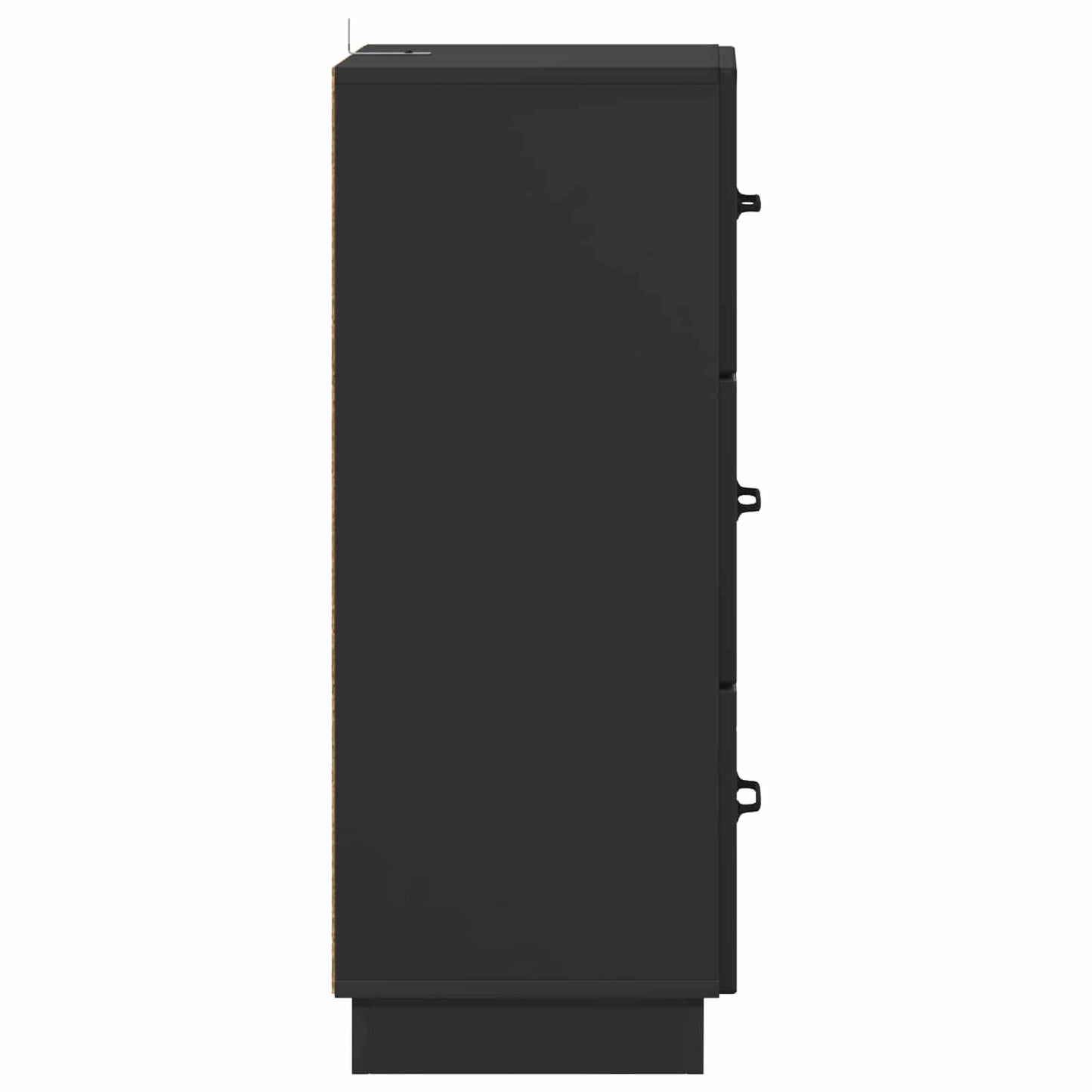 Mobile con Cassetti Nero 33 x 34,5 x 87 cm Legno ingegnerizzato | homemem39