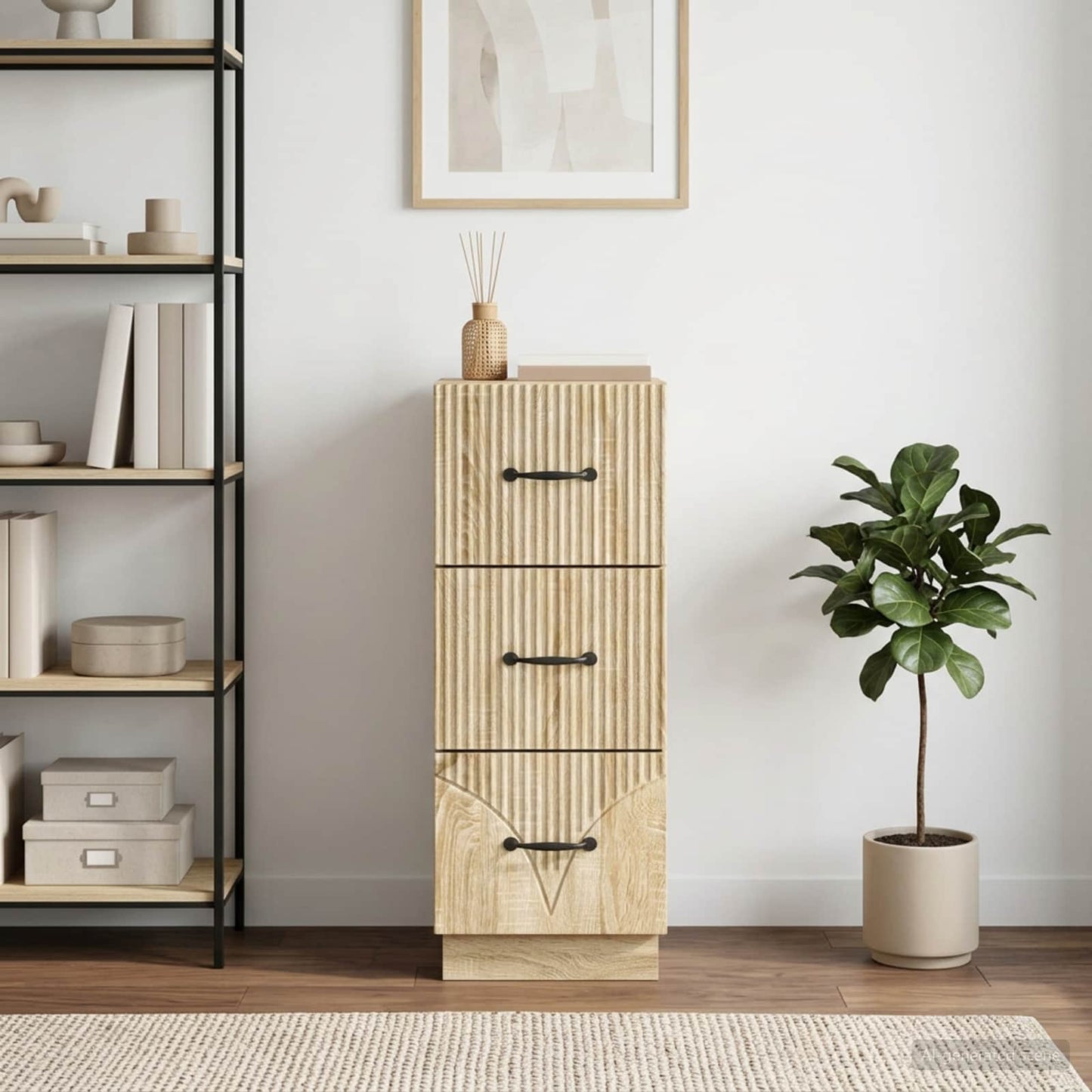 Mobile con Cassetti Rovere Sonoma 33 x 34,5 x 87 cm
