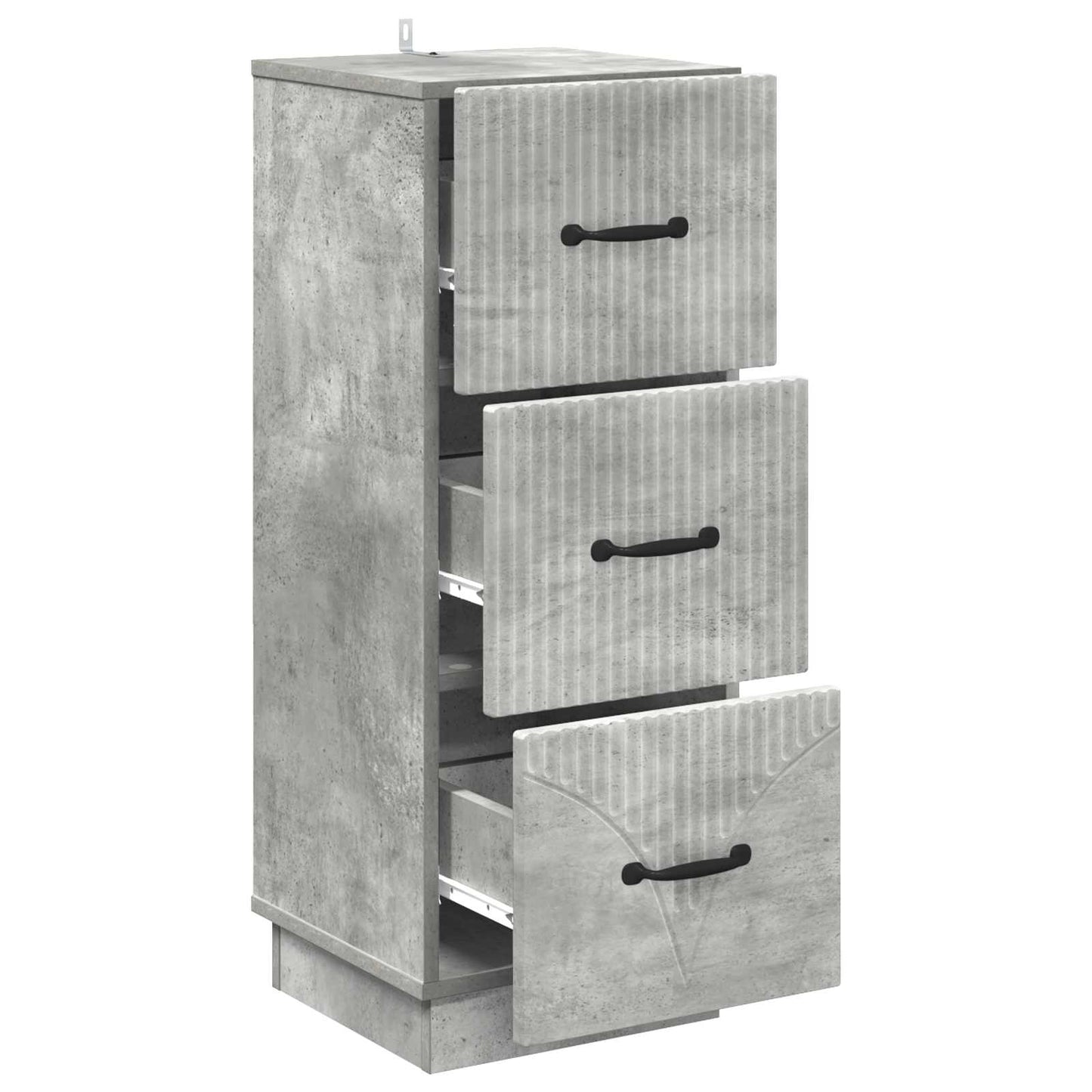 Mobile con Cassetti Grigio Cemento 33 x 34,5 x 87 cm | homemem39