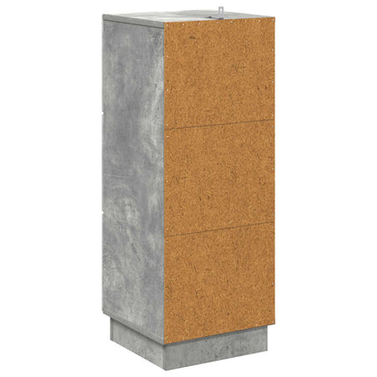 Mobile con Cassetti Grigio Cemento 33 x 34,5 x 87 cm | homemem39