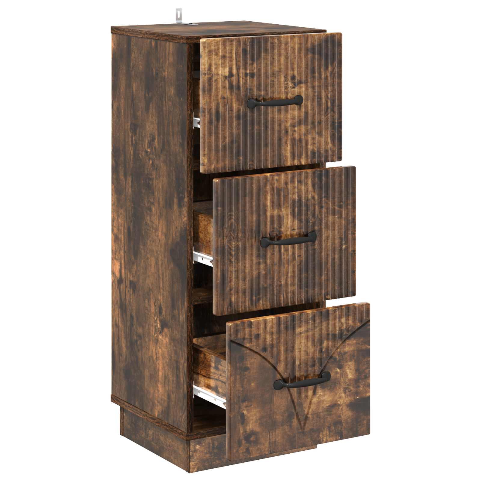 Mobile con Cassetti Rovere Fumo 33 x 34,5 x 87 cm | homemem39