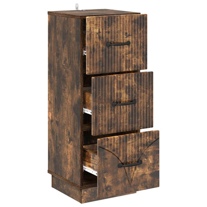 Mobile con Cassetti Rovere Fumo 33 x 34,5 x 87 cm
