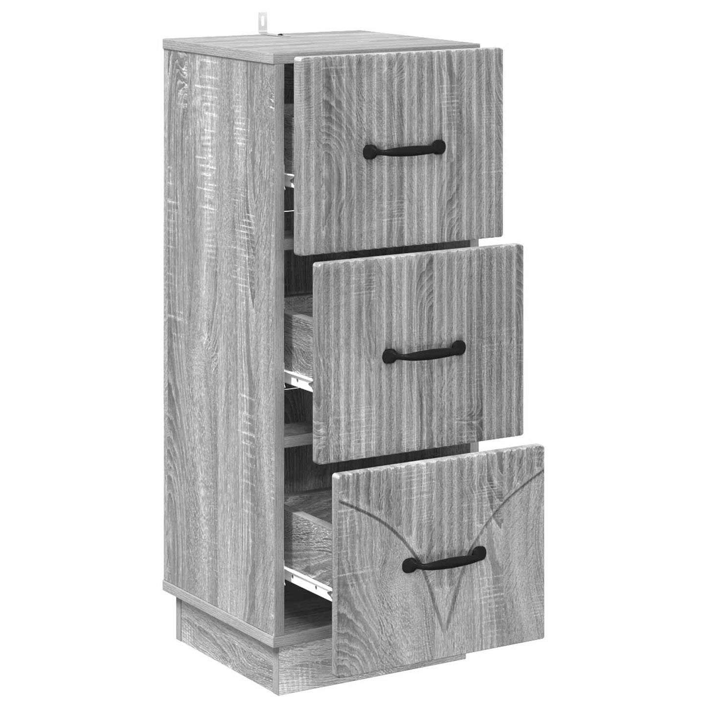 Mobile con Cassetti Grigio Sonoma 33 x 34,5 x 87 cm | homemem39