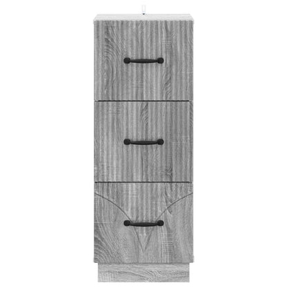 Mobile con Cassetti Grigio Sonoma 33 x 34,5 x 87 cm | homemem39