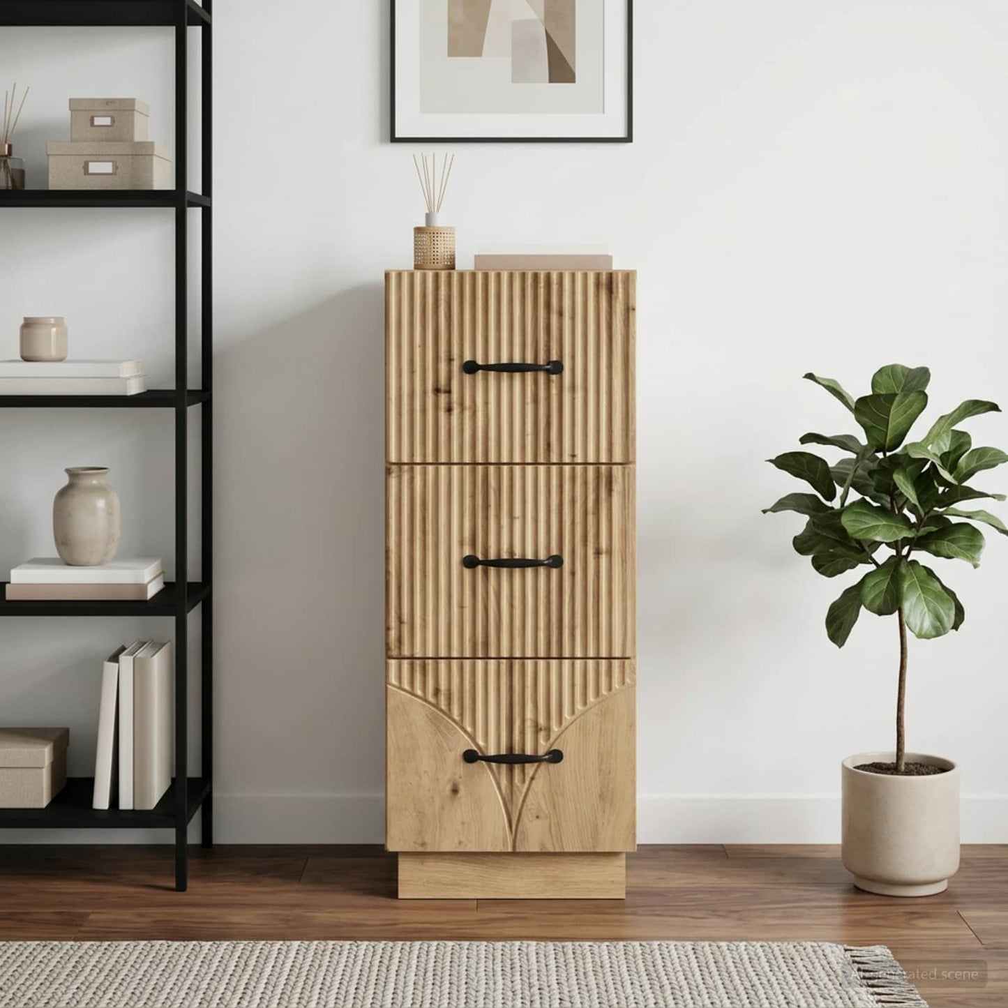 Mobile con Cassetti 33 x 34,5 x 87 cm Legno ingegnerizzato