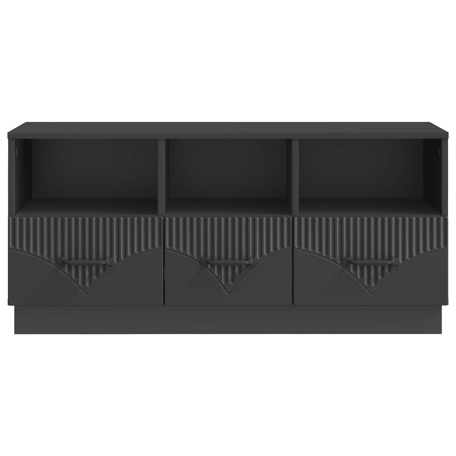 Mobile TV Nero 102 x 34,5 x 47 cm Legno ingegnerizzato | homemem39