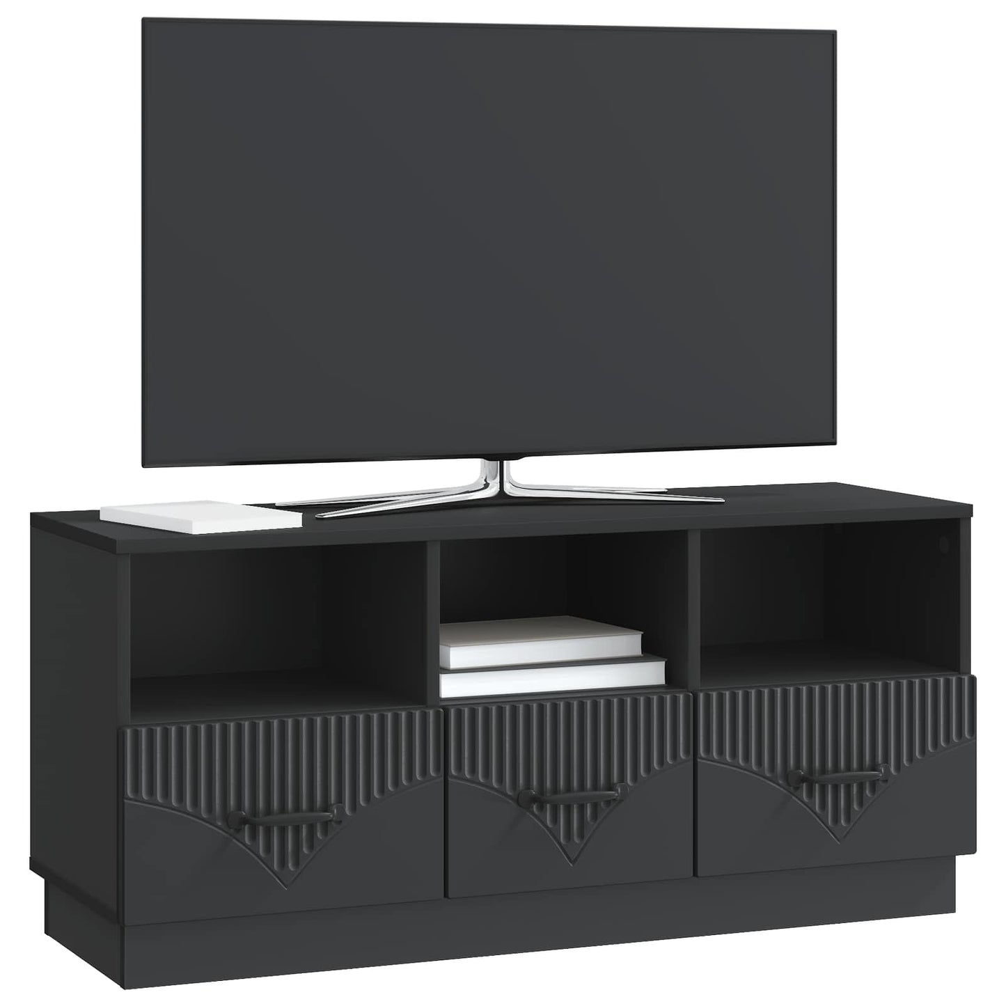 Mobile TV Nero 102 x 34,5 x 47 cm Legno ingegnerizzato | homemem39