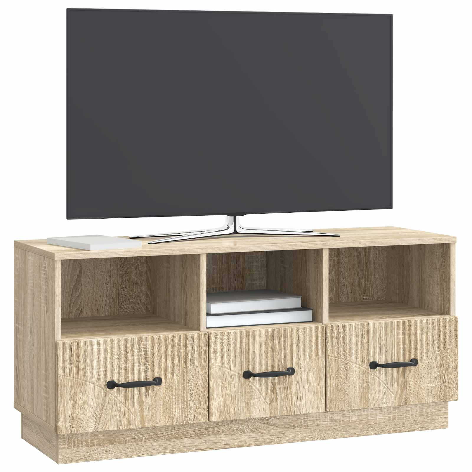Mobile TV Rovere Sonoma 102 x 34,5 x 47 cm Legno ingegnerizzato | homemem39