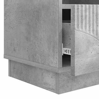 Mobile TV con cassetto Grigio Cemento 102 x 34,5 x 47 cm | homemem39