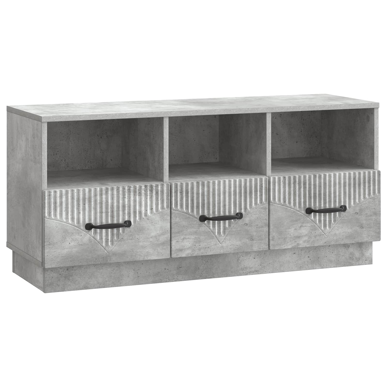 Mobile TV con cassetto Grigio Cemento 102 x 34,5 x 47 cm | homemem39