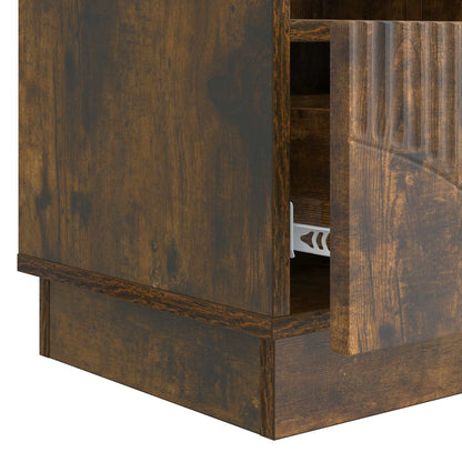 Mobile TV Rovere Fumo 102 x 34,5 x 47 cm Legno ingegnerizzato | homemem39