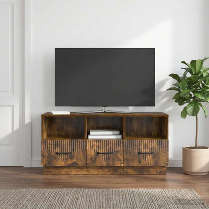 Mobile TV Rovere Fumo 102 x 34,5 x 47 cm Legno ingegnerizzato